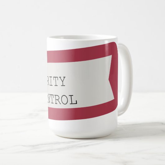 Reinheits-Kontrollen-Tasse Kaffeetasse (VorderseiteRechts)