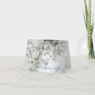 Reinheits-Save the Date Anmerkungs-Karte Ankündigung