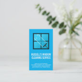 Reinigen eines Fensters drücken Visitenkarte (Stehend Vorderseite)