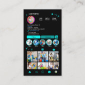 Reinigen Instagram Türkis Housekeeping Maid QR Visitenkarte (Vorderseite)