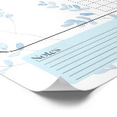 Reinigen nach Kalenderdiagramm Poster (Ecke)