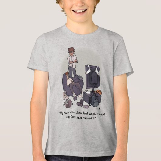 Reinigen Sie den Zimmerjungen Tri-Blend Shirt (Vorderseite)