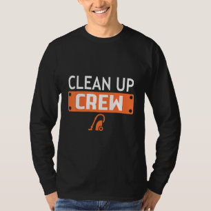 Reinigen Sie die Crew und passen Sie die Familie. T-Shirt