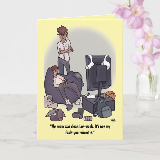 Reinigen Sie die geklappte Grußkarte Ihres Zimmers Karte (Orchidee)