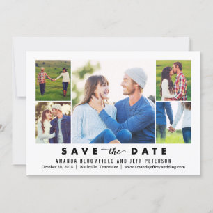 Reinigen Sie die Kollagenbefeuchtbare FARBkarte Sa Save The Date