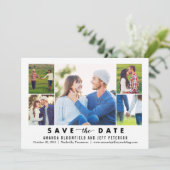 Reinigen Sie die Kollagenbefeuchtbare FARBkarte Sa Save The Date (Stehend Vorderseite)