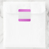 Reinigen Sie die Markierungen mit einem farbigen R Quadratischer Aufkleber (Tasche)