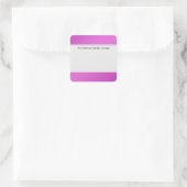 Reinigen Sie die Markierungen mit einem farbigen R Quadratischer Aufkleber (Tasche)