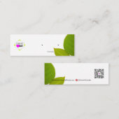 Reinigen Sie die Ohrensichtkarten. Mini Visitenkarte (Vorne/Hinten)