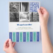 Reinigen Sie die quadratischen Flyer-Bilder aus Flyer (Hand)