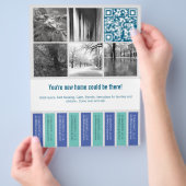 Reinigen Sie die quadratischen Flyer-Bilder aus Flyer (Hand)