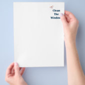 Reinigen Sie die Windows-Erinnerungen Flyer (Hand)