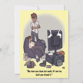 Reinigen Sie Ihre Zimmerflasche. Karte