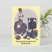 Reinigen Sie Ihre Zimmerflasche. Karte (Stehend Vorderseite)