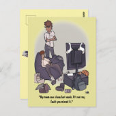 Reinigen Sie Ihre Zimmerpostkarte Postkarte (Vorne/Hinten)