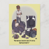 Reinigen Sie Ihre Zimmerpostkarte Postkarte (Vorderseite)