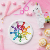 Reinigen Sie in einem Teller für Musterpapiere (Party)