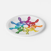 Reinigen Sie in einem Teller für Musterpapiere (Schrägansicht)