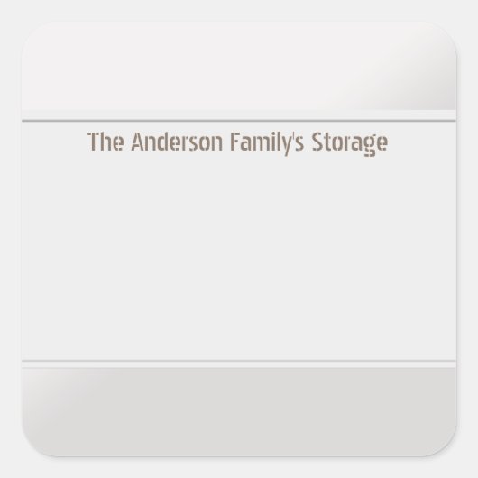 Reinigen Sie Labels mit einem Farbsilber. Quadratischer Aufkleber (Vorderseite)