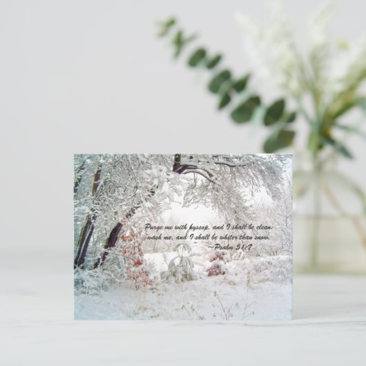 Reinigen Sie mich mit Bindehaut, und ich werde rei Postkarte (Stehend Vorderseite)