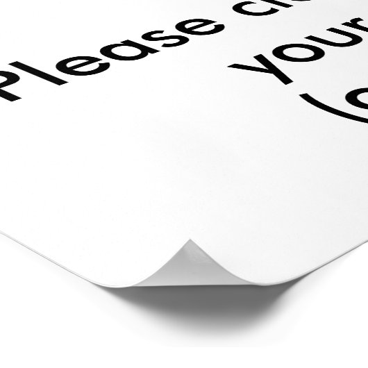 Reinigen Sie nach Ihrem Hund! KEIN HUND KACKE bitt Poster (Ecke)