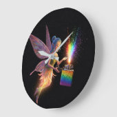 Reinigendes Brautparty Große Wanduhr (Winkel)