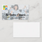 Reiniger im Büro Visitenkarte (Vorne/Hinten)