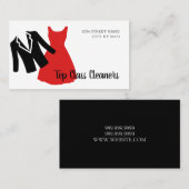 Reiniger Trockenreinigung Alterungsbehandlung Visitenkarte (Vorne/Hinten)