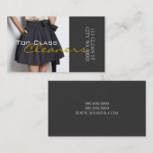 Reiniger Trockenreinigung Alterungsbehandlung Visitenkarte (Vorne/Hinten)