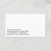 Reiniger und Reinigungsgerät Visitenkarte (Rückseite)