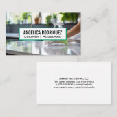 Reiniger Waschen der Kücheneinheit Visitenkarte (Vorne/Hinten)