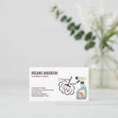 ReinigSpray | Dusterung | Reinigungsservice Visitenkarte (Stehend Vorderseite)