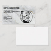 ReinigSpray | Maid Cleaner-Logo Visitenkarte (Vorne/Hinten)