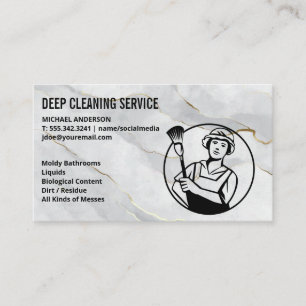 ReinigSpray Maid Cleaner-Logo Visitenkarte