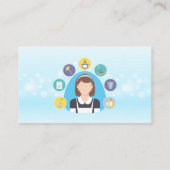 ReinigSpray | Sauberes Logo im Haus Visitenkarte (Rückseite)