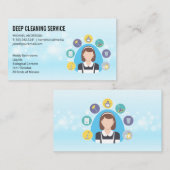 ReinigSpray | Sauberes Logo im Haus Visitenkarte (Vorne/Hinten)