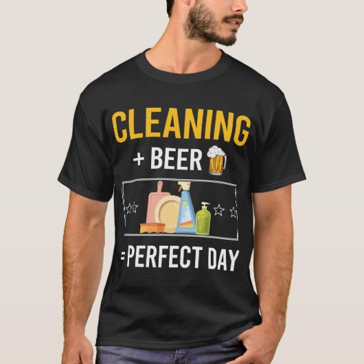 Reinigung am Bier T-Shirt (Vorderseite)