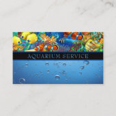 Reinigung Aquarium Instandhaltung Geschäftswagen Visitenkarte (Vorderseite)
