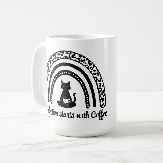 Reinigung beginnt mit Kaffee Kaffeetasse (Vorderseite Links)