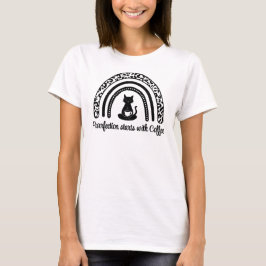 Reinigung beginnt mit Kaffee T-Shirt