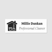 Reinigung Beruflicher Mitarbeiter Namensschild (Vorderseite)