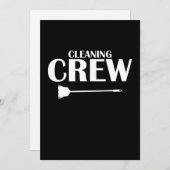 Reinigung Crew Housekeeper Housekeeping Cleaner Gr Dankeskarte (Vorne/Hinten)