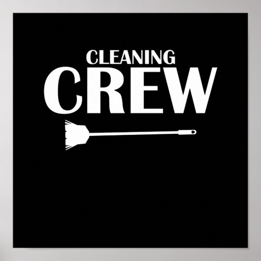 Reinigung Crew Housekeeper Housekeeping Cleaner Gr Poster (Vorne)