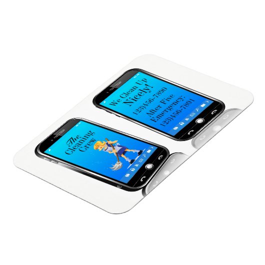 Reinigung der Crew - Hausangestellte oder Computer Magnet (Linke Seite)