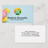 Reinigung der Hand | Zuhause-Sauberes Logo Visitenkarte (Vorne/Hinten)