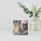 Reinigung der Kühlräume Quadratische Visitenkarte (Stehend Vorderseite)