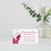 Reinigung der Kühlräume Visitenkarte (Stehend Vorderseite)