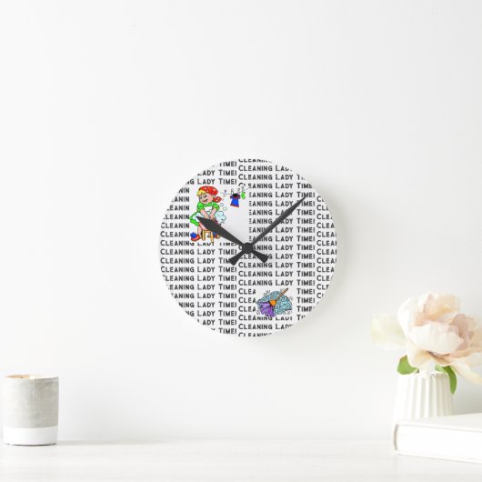 Reinigung der Lady Time Clock Runde Wanduhr (Zuhause)