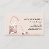 Reinigung der Rose Blush - Teppichreinigung Visitenkarte (Rückseite)