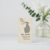 Reinigung der Sprühflasche Visitenkarte (Stehend Vorderseite)